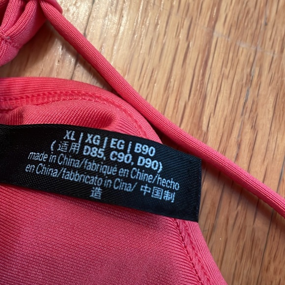 PINK Sport Ultimate Lightly Lined Sports Bra. Coral. Size XL. Adjustable. GUC - Picture 11 of 11